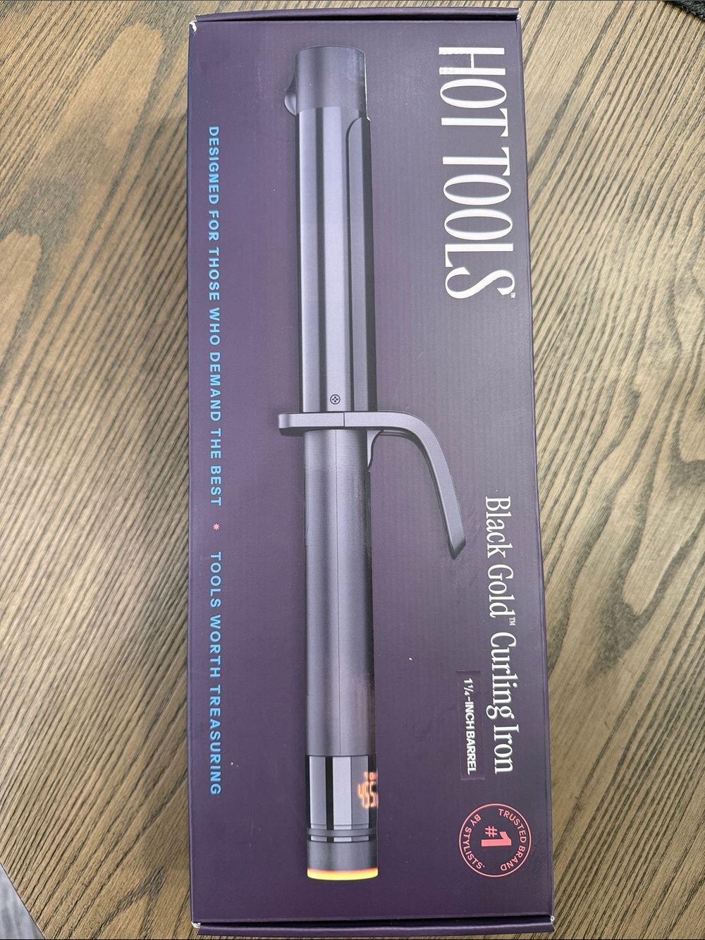 Hot Tools Black Gold 1.25 curling iron NIB